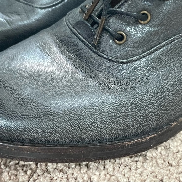 MARC Jacobs Boxcar Boot Genuine Leather Blue Gray Women’s Size 39 1/2. - Picture 5 of 16